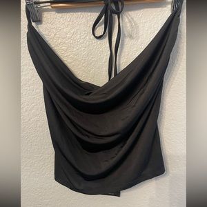 Cowl Neck Tie Top